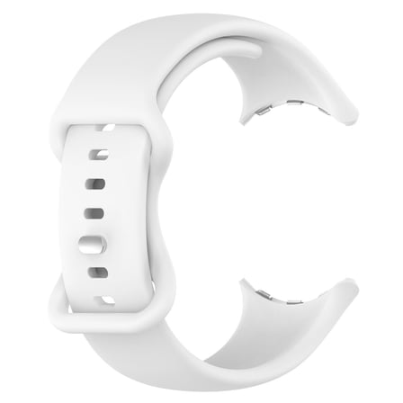 CaseOnn Google Pixel Watch 2 Kordon Esnek Spor Silikon Kayış Beyaz