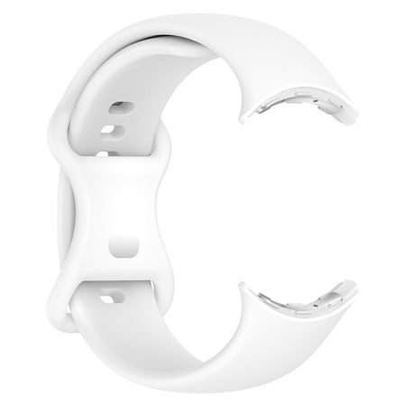 CaseOnn Google Pixel Watch 3 45mm Kordon Esnek Spor Silikon Kayış Beyaz