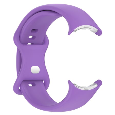 CaseOnn Google Pixel Watch 5 41mm Kordon Esnek Spor Silikon Kayış Lila