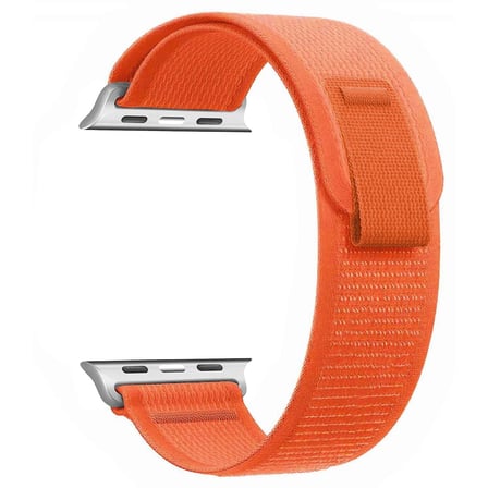 CaseOnn Apple Watch Series 12 46mm Kordon Arazi Tipi Patika Kumaş Kayış Turuncu
