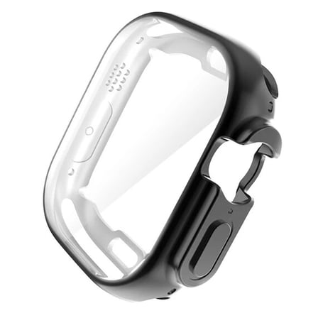 CaseOnn Apple Watch Ultra 4 Kılıf Ekran Korumalı 360 Tam Koruma Siyah