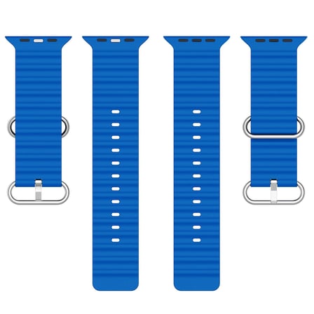 CaseOnn Apple Watch Ultra 4 Kordon Suya Dayanıklı Okyanus Silikon Kayış Mavi