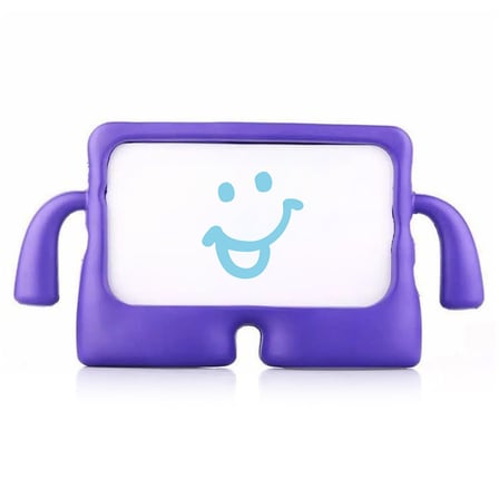CaseOnn Samsung Galaxy Tab S7 FE / Tab S9 FE Plus Kılıf Tutma Kollu Silikon Mor