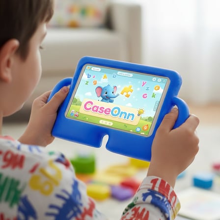 CaseOnn Xiaomi Pad 5 / Pad 6 Kılıf Tutma Kollu Silikon Mavi