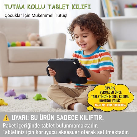 CaseOnn Samsung Galaxy Tab S8 X700 / Tab S7 T870 Kılıf Tutma Kollu Silikon Kırmızı