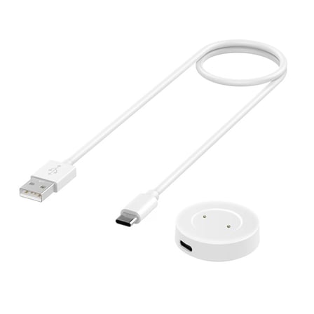 CaseOnn Huawei Watch GT Classic Manyetik USB Hızlı Şarj Kablosu Beyaz