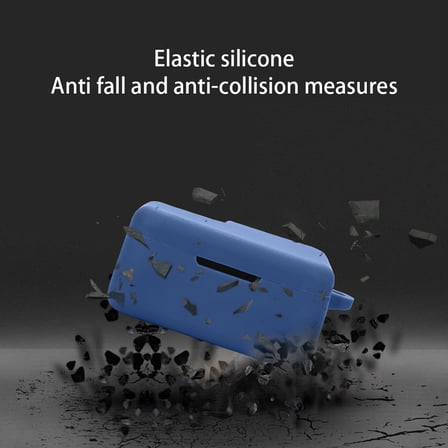 CaseOnn QCY T31 Melobuds Neo Kılıf Askı Aparatlı Mat Silikon Siyah