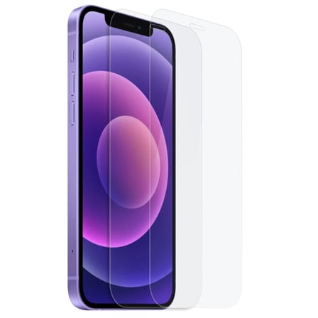 CaseOnn Apple iPhone 12 Esnek Ultra İnce Nano Cam Ekran Koruyucu Şeffaf (2 Adet)