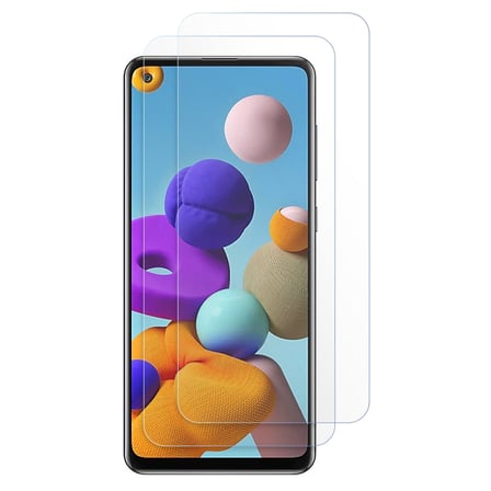 CaseOnn Samsung Galaxy A21s Esnek Ultra İnce Nano Cam Ekran Koruyucu Şeffaf (2 Adet)