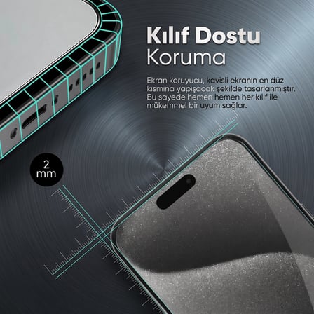 CaseOnn Huawei P Smart 2021 Esnek Ultra İnce Nano Cam Ekran Koruyucu Şeffaf (2 Adet)
