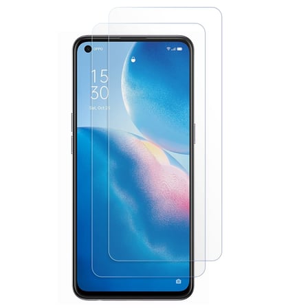 CaseOnn OPPO Reno 5 Lite Esnek Ultra İnce Nano Cam Ekran Koruyucu Şeffaf (2 Adet)