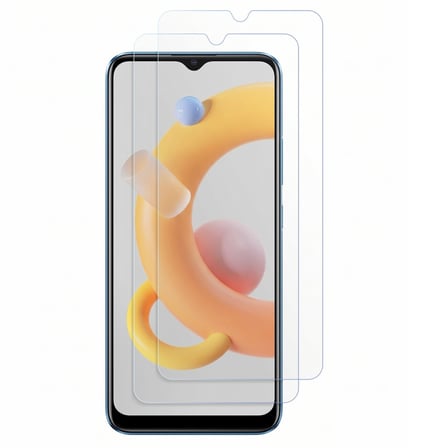 CaseOnn Realme C11 2021 Esnek Ultra İnce Nano Cam Ekran Koruyucu Şeffaf (2 Adet)