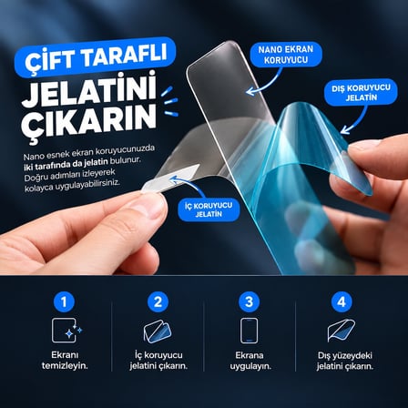 CaseOnn Realme C61 Esnek Ultra İnce Nano Cam Ekran Koruyucu Şeffaf (2 Adet)