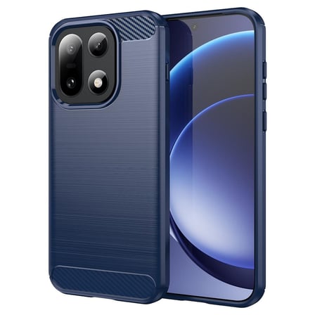 CaseOnn OnePlus 15 Kılıf Karbon Fiber Desenli Koruyucu Arka Kapak Lacivert