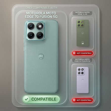 CaseOnn Motorola Edge 70 Fusion Kılıf Karbon Fiber Desenli Koruyucu Arka Kapak Kırmızı