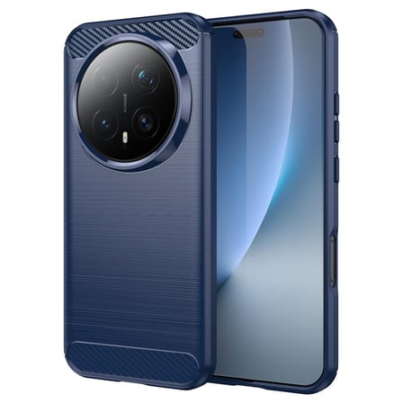 CaseOnn Honor Magic 8 Pro Kılıf Karbon Fiber Desenli Koruyucu Arka Kapak Lacivert