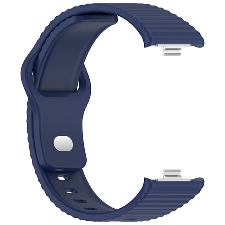 CaseOnn Xiaomi Redmi Watch 5 Kordon Oluklu Yumuşak Silikon Kayış Lacivert