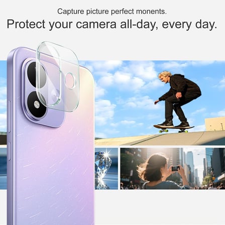 CaseOnn Xiaomi Redmi Note 17 4G 9H Üstün Koruma Kamera Lens Koruyucu Şeffaf