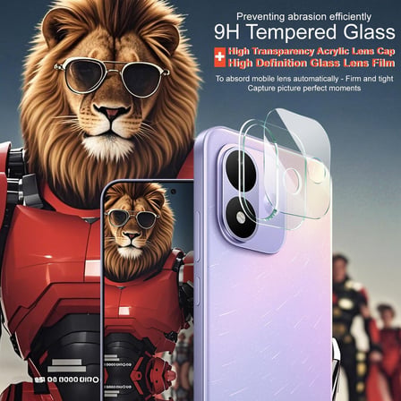 CaseOnn Xiaomi Redmi Note 17 4G 9H Üstün Koruma Kamera Lens Koruyucu Şeffaf