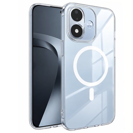 CaseOnn Xiaomi Redmi Note 17 4G Kılıf MagSafe Özellikli Sararmaz Kristal Sert Kapak Şeffaf