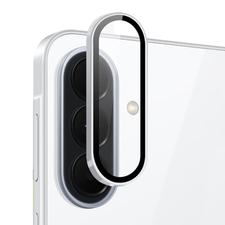 CaseOnn Samsung Galaxy A27 9H Üstün Koruma Kamera Lens Koruyucu Gümüş
