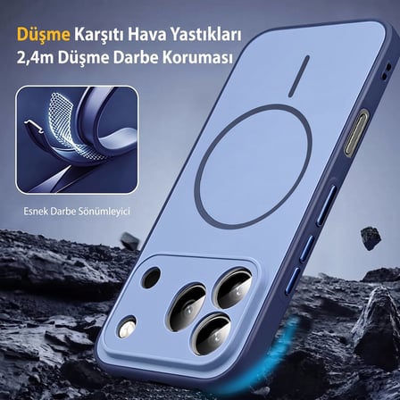 CaseOnn Samsung Galaxy A27 Kılıf Metal Tuşlu Halka Desenli Silikon Kapak Turuncu