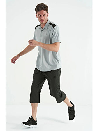 TOMMY LIFE Siyah Bağcıklı Standart Kalıp Fermuar Cepli Kapri 83096