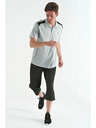 TOMMY LIFE Siyah Bağcıklı Standart Kalıp Fermuar Cepli Kapri 83096