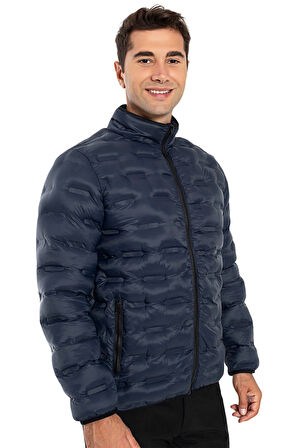 Crozwise Erkek Dolumlu Mont Lacivert 5031-11