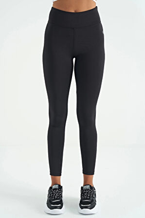 tommy Life Yüksek Bel Dalgıç Kumaş Slim Fit Kadın Tayt 94627