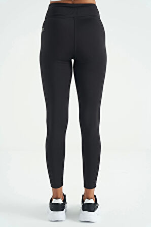 tommy Life Yüksek Bel Dalgıç Kumaş Slim Fit Kadın Tayt 94627