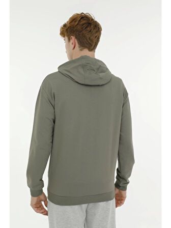 Lumberjack A10181320308010 4W Mb Sn73 Hoodıe 4Pr Hakı Erkek Kapsonlu Sweatshırt