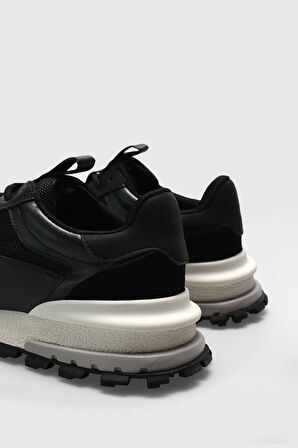 Lufian Henry Erkek Hakiki Deri Klasik Sneaker Siyah 111230265