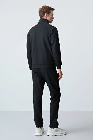 Tommy Life Klasik Paça Erkek Eşofman Takımı Siyah 85113