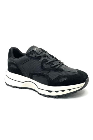 Lufian Graham Sneaker Erkek Deri Ayakkabı Siyah 111230268