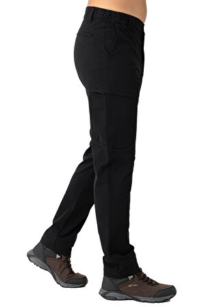 Crozwise Outdoor Düz Paça Erkek Alt Eşofman Siyah 2240
