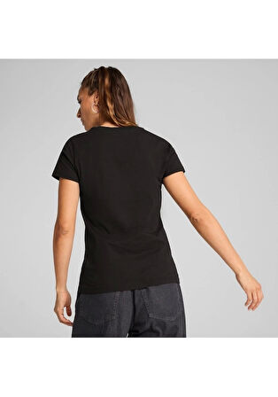 Puma Essentials Kadın Siyah Tişört 63153601