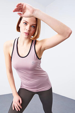 TOMMY LİFE 97094 GÜL KURUSU ÇAPRAZ ASKILI kadın ATLET