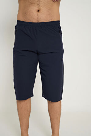 Crozwise Spor Lycra Erkek Capri Siyah 8043