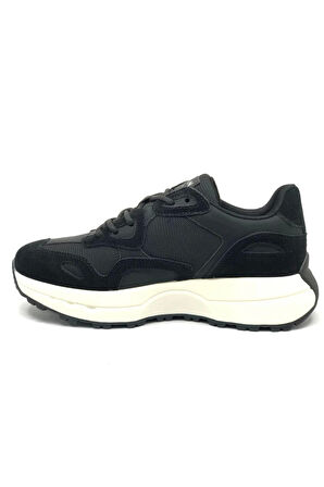 Lufian Graham Sneaker Erkek Deri Ayakkabı Siyah 111230268