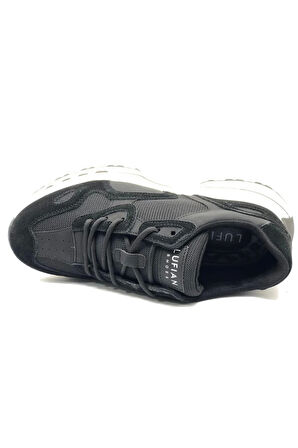 Lufian Graham Sneaker Erkek Deri Ayakkabı Siyah 111230268