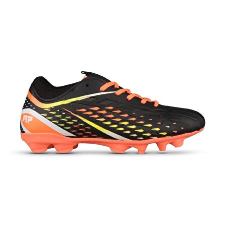 M.P Unisex Bağcıklı Siyah-turuncu Halı Saha Futbol Ayakkabısı 241-1353GR