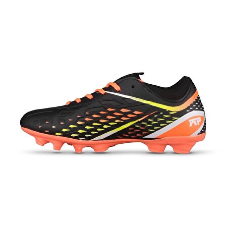 M.P Unisex Bağcıklı Siyah-turuncu Halı Saha Futbol Ayakkabısı 241-1353GR