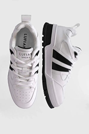 Lufian 111230252 Edgar Casual Erkek Deri Sneaker Ayakkabı Beyaz