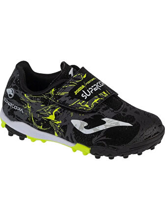 Joma Super Copa SCJW2401TFV Çocuk Halısaha Siyah
