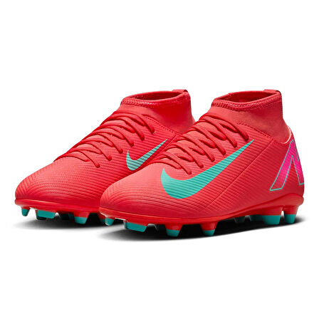 Nike Mercurial Jr Superfly 10 Club Fg/Mg Çocuk Kırmızı Futbol Krampon FQ8318-800