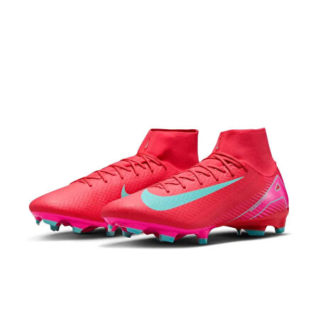 Nike Mercurial Zoom Superfly 10 Acad Fg/Mg Erkek Kırmızı Futbol Krampon FQ1456-800