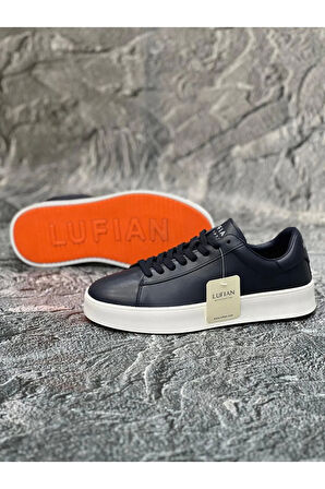 Lufian Anton Sneaker Erkek Deri Ayakkabı Lacivert 111230254