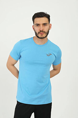 JOMA Erkek Günlük T-Shirt Rush Mavi 4231116