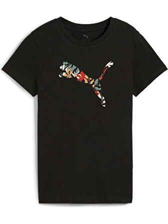 Puma Graphics Floral Cat Logo Tee Kadın Spor Tişört 68508101